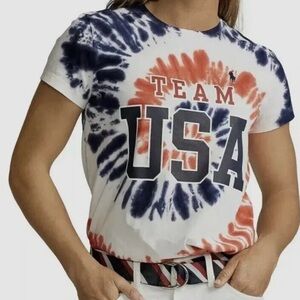 Polo Team USA 2020 Tie Dye Tee Ralph Lauren NWT size large
